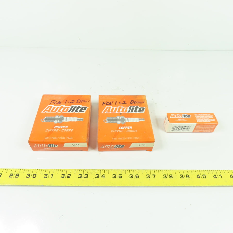 Autolite 3136 Copper Core Resistor Spark Plugs new Lot of 9