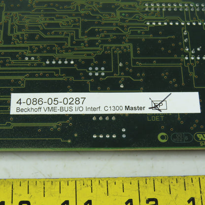 Beckhoff 4-086-05-0287 C1300 Master VME-BUS I/O Interface Board Master