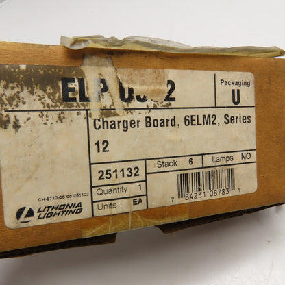 Lithonia Lighting 251132 Emergency Light Charger Board 6ELM2 Series
