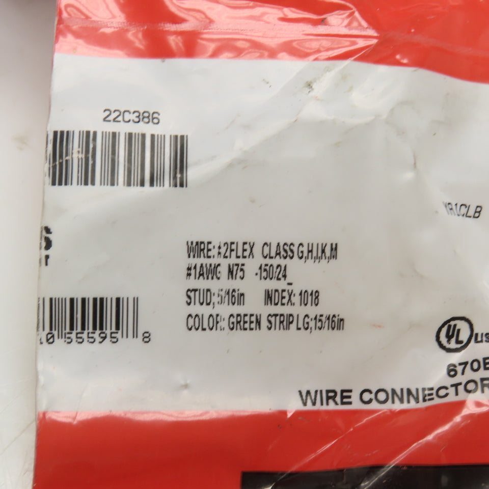 Burndy YAV1CLB Hylug Compression Lug #1 AWG 5/16" Stud