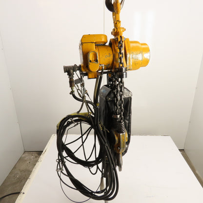 Harrington TCR2000C2 2 Ton Pneumatic Air Chain Hoist 15' Lift 5FPM60-90 PSI