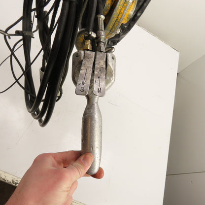 Harrington TCR2000C2 2 Ton Pneumatic Air Chain Hoist 15' Lift 5FPM60-90 PSI