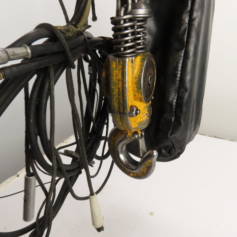 Harrington TCR2000C2 2 Ton Pneumatic Air Chain Hoist 15' Lift 5FPM60-90 PSI