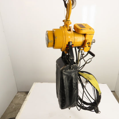 Harrington TCR2000C2 2 Ton Pneumatic Air Chain Hoist 15' Lift 5FPM60-90 PSI
