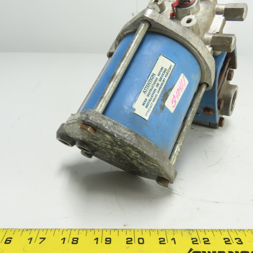 Jamesbury ST50E Pneumatic Valve Actuator W/ 1" Ball Valve