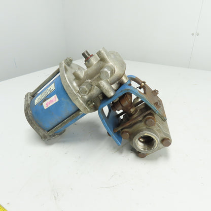 Jamesbury ST50E Pneumatic Valve Actuator W/ 1" Ball Valve