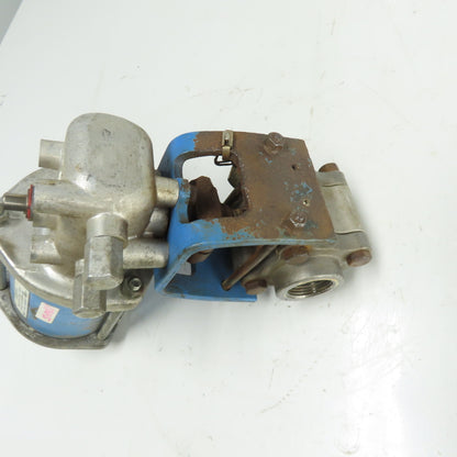Jamesbury ST50E Pneumatic Valve Actuator W/ 1" Ball Valve