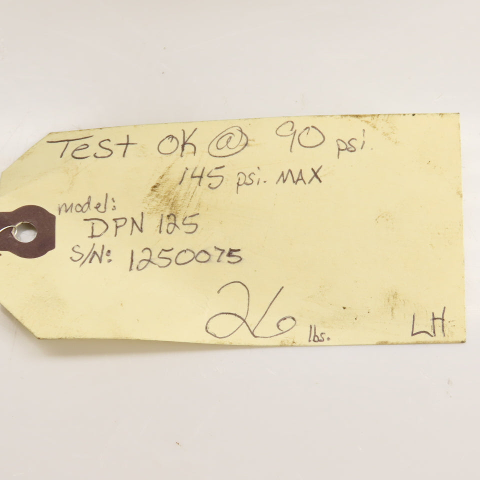 Thomas Willcox Co. DPN-125 Pneumatic Rack & Pinion Actuator 145psi
