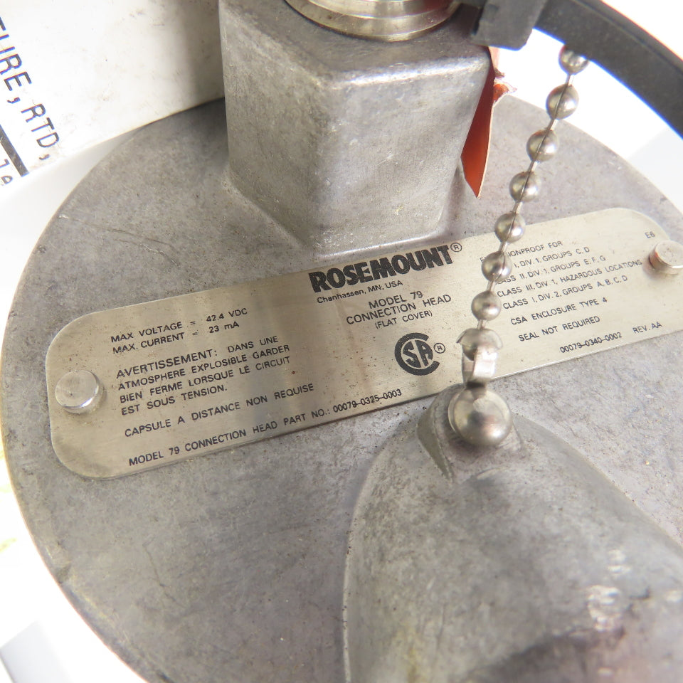 Rosemount 0078 Model 79 RTD Temperature Sensor Element 30" Probe