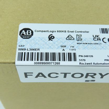 Allen-Bradley 5069-L306ER Factory Sealed CompactLogix 600KB Ethernet Controller