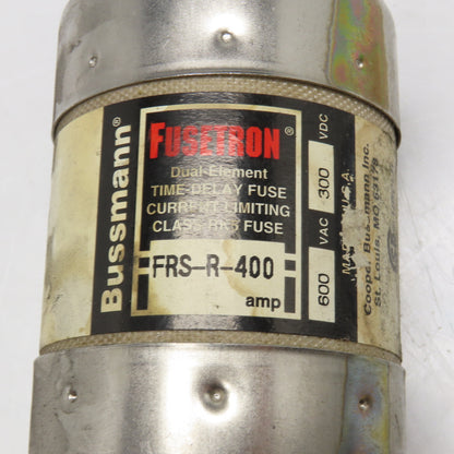 Bussmann FRS-R-400 400A 600VAC 300VDC Dual Element Time Delay Class RK5 Fuse