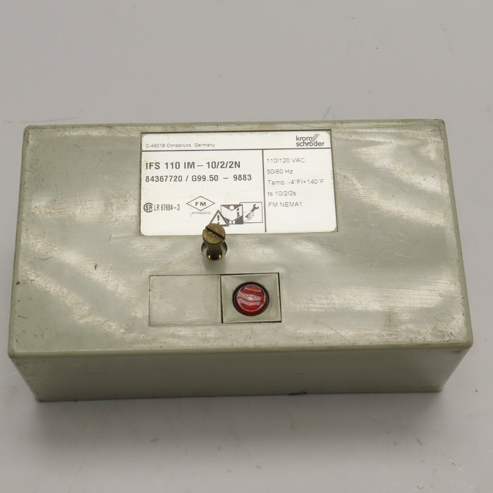 Krom Schroder 84367720 IFS 110 IM-10/2/2N Flame Control Unit 110/120VAC 50/60Hz