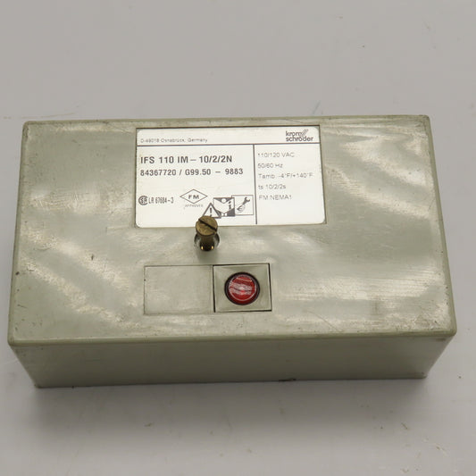 Krom Schroder 84367720 IFS 110 IM-10/2/2N Flame Control Unit 110/120VAC 50/60Hz