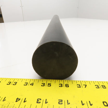2-1/2" x 36" Solid UHMW Polyethylene Black Bar Stock