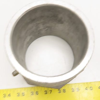 400F 4" Aluminum Type F Camlock Adapter 4" Male NPT