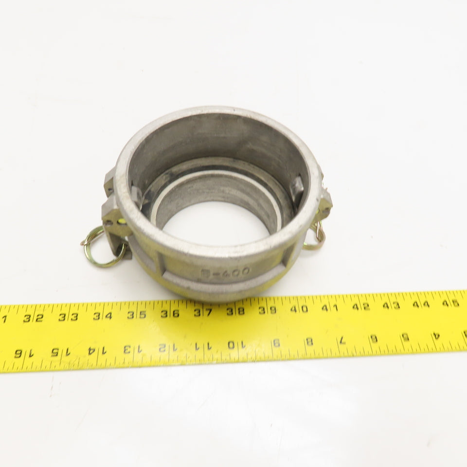 B-400 4" Aluminum Type B Camlock Coupler 4" Male NPT