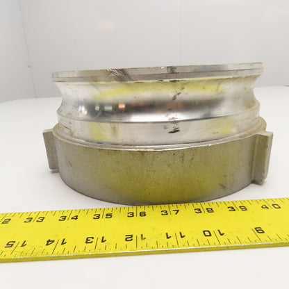 8"A 8" Aluminum Cam and Groove Coupling Adapter with Internal 8" Threads
