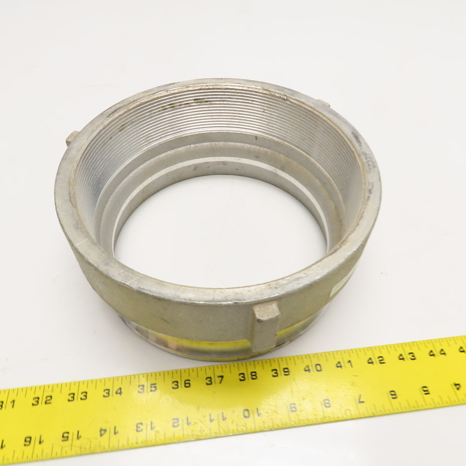 8"A 8" Aluminum Cam and Groove Coupling Adapter with Internal 8" Threads
