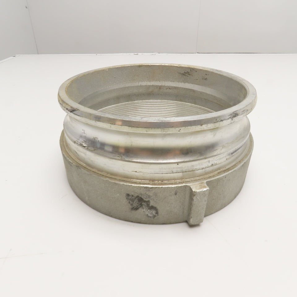 8"A 8" Aluminum Cam and Groove Coupling Adapter with Internal 8" Threads