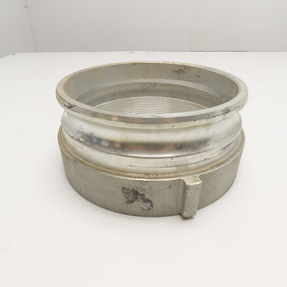 8"A 8" Aluminum Cam and Groove Coupling Adapter with Internal 8" Threads