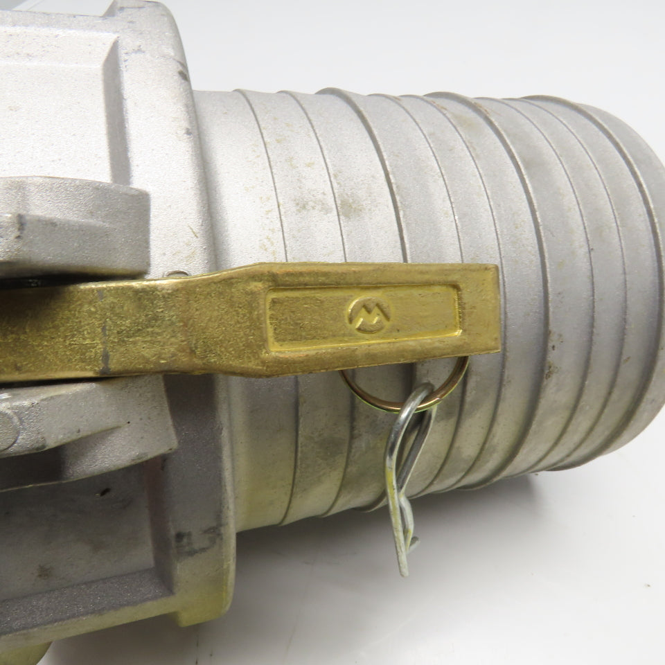 C 600 6" Aluminum Cam and Groove Female Coupler to 6" ID Hose Barb