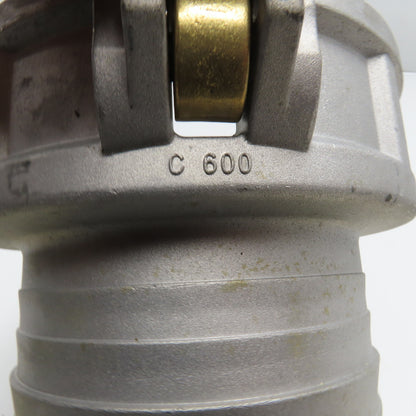 F-600 / D-600 6" Aluminum Cam and Groove Male Adapter and Female Coupler Set