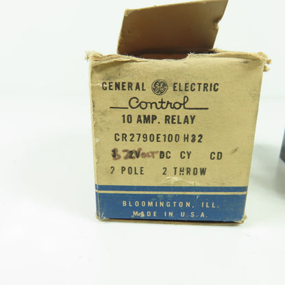 General Electric CR2790E100H32 10A 2-Pole 2-Throw Control Relay 32VDC NEW