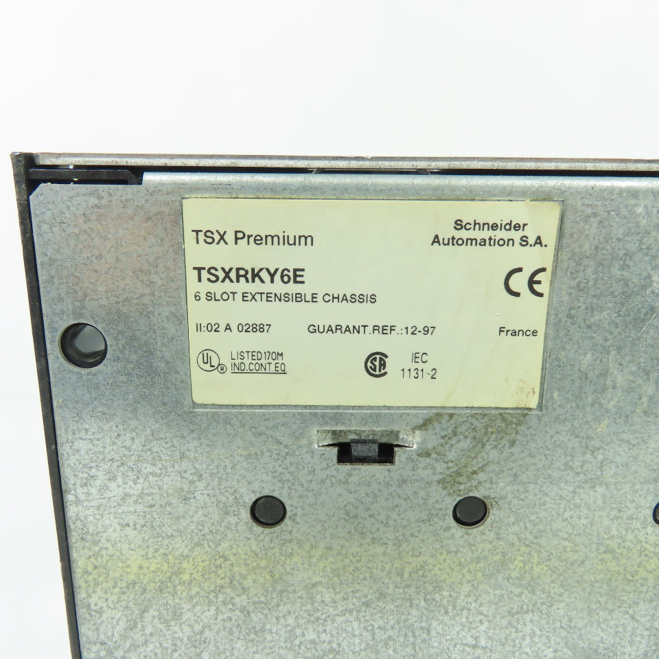 Schneider Automation TSXRKY6E TSX Premium 6-Slot Extensible PLC Chassis Rack