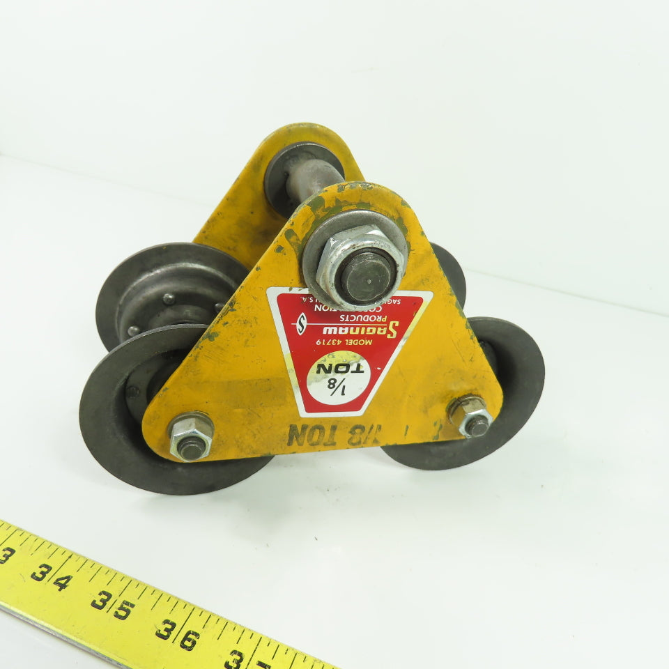 Saginaw 43719 1/8 Ton Capacity Manual I-Beam Trolley 2-1/2" Flange
