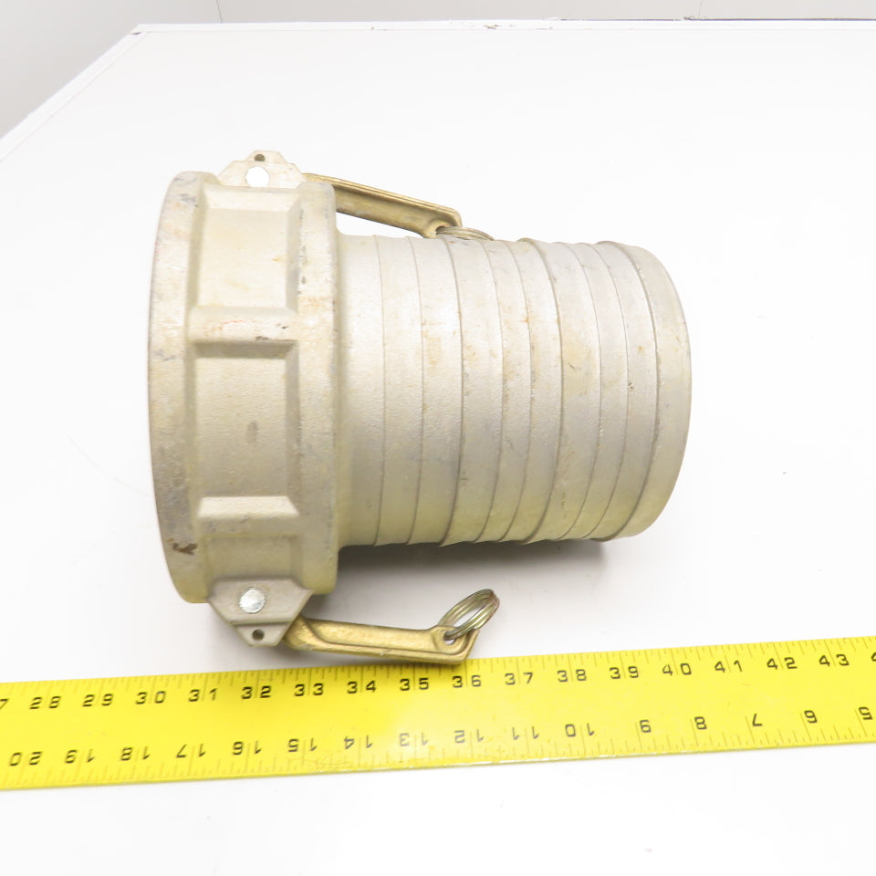 6-C 6" ID Hose Barb Cam Lock Female Fitting Missing Gasket