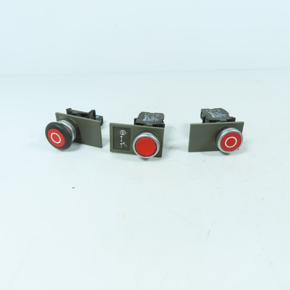 Moeller EK10 Momentary Contact Push Button Switch 600V 10A Lot Of 3