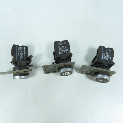 Moeller EK10 Momentary Contact Pushbutton Switches 600V Lot of 3
