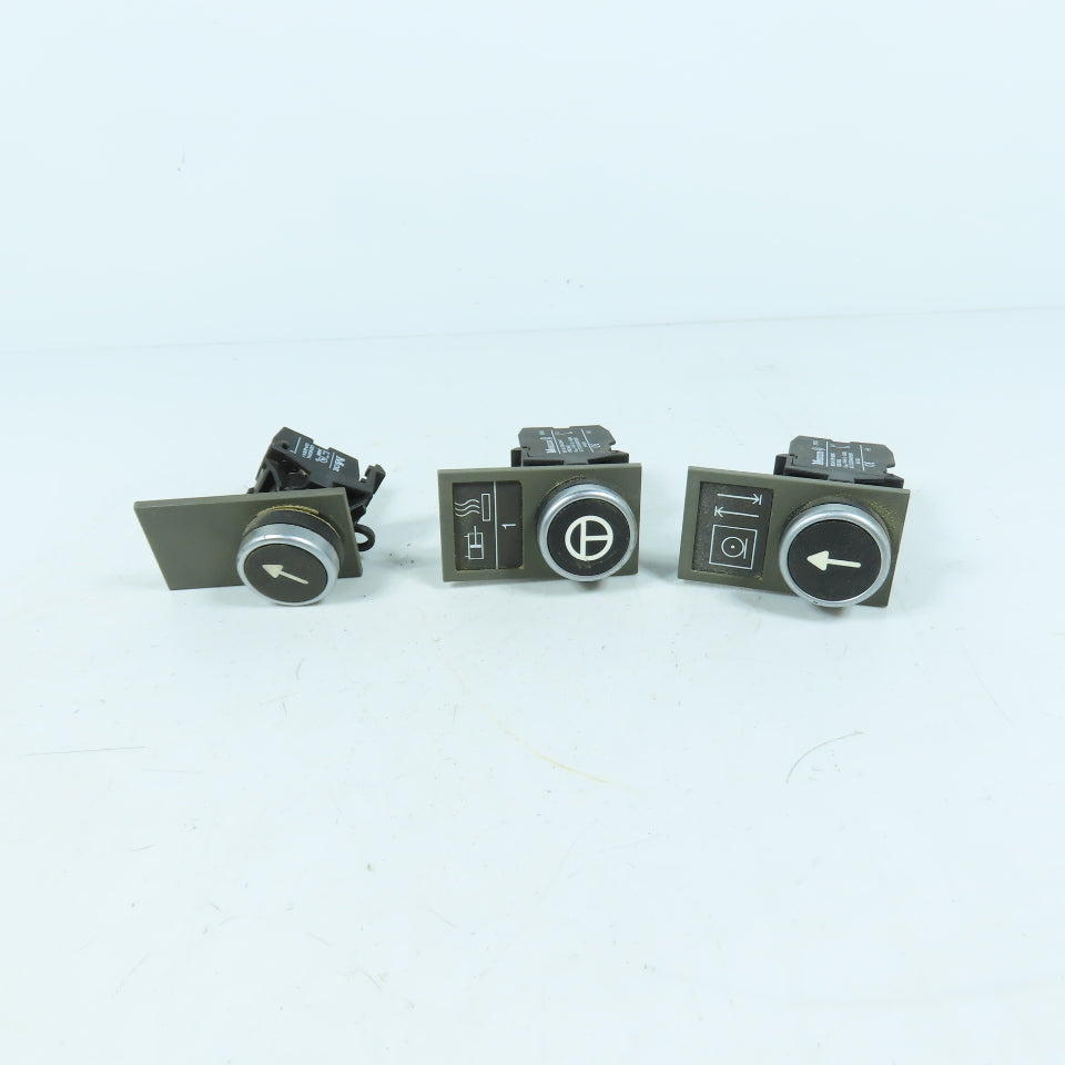 Moeller EK10 Momentary Contact Pushbutton Switches 600V Lot of 3