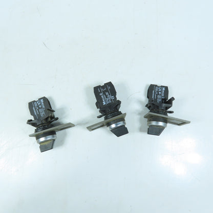 Moeller EK10 2-Position Selector Switches W/NO Contact Blocks 600V 10A Lot of 3