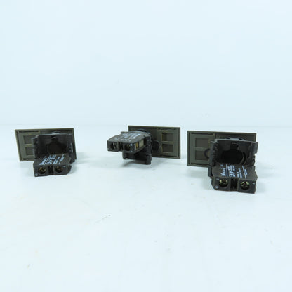 Moeller EK10 2-Position Selector Switches W/NO Contact Blocks 600V 10A Lot of 3