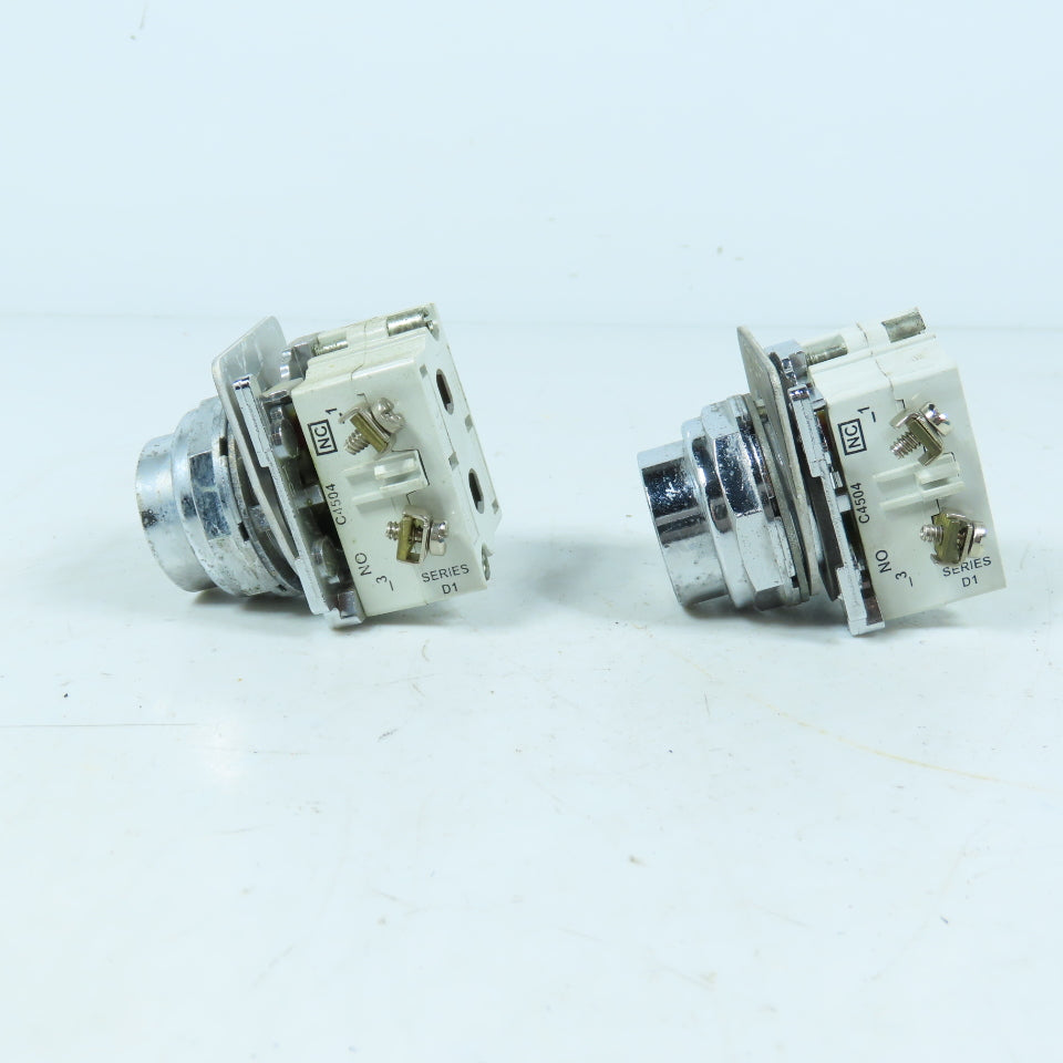 Cutler-Hammer 10250T/91000T Momentary Start Pushbutton Switches 1NO 1NC Lot of 2