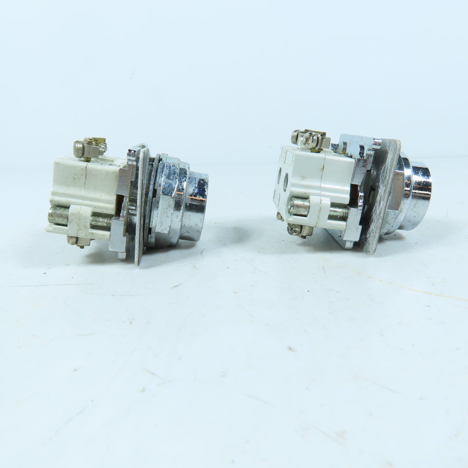 Cutler-Hammer 10250T/91000T Momentary Start Pushbutton Switches 1NO 1NC Lot of 2