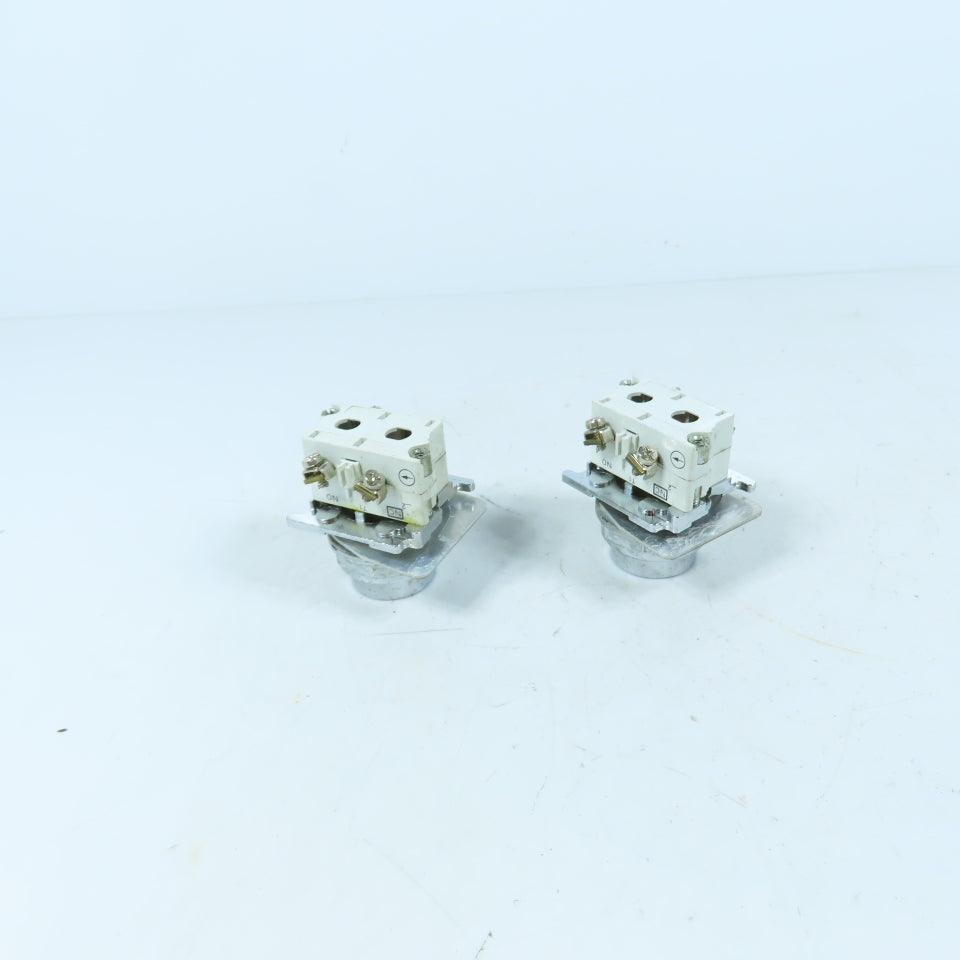 Cutler-Hammer 10250T/91000T Momentary Start Pushbutton Switches 1NO 1NC Lot of 2