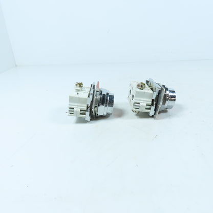 Cutler-Hammer 10250T/91000T Momentary Red Stop Push Button Switches Lot of 2