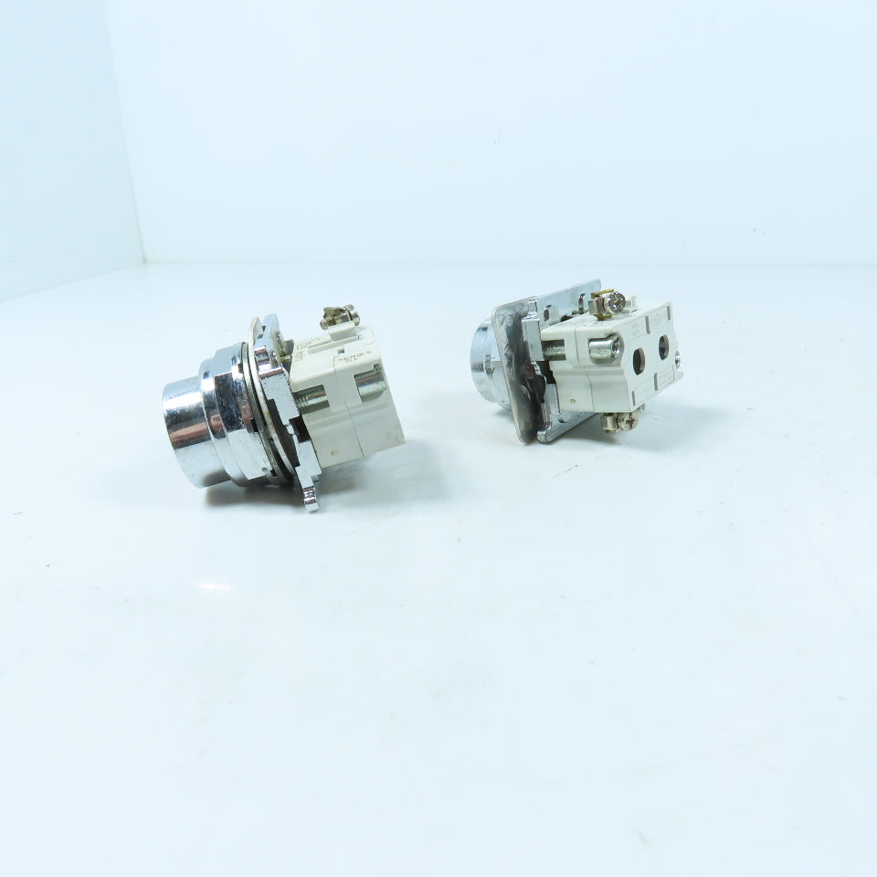 Cutler-Hammer 10250T/91000T Momentary Red Stop Push Button Switches Lot of 2