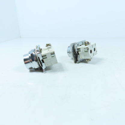 Cutler-Hammer 10250T/91000T Momentary Red Stop Push Button Switches Lot of 2