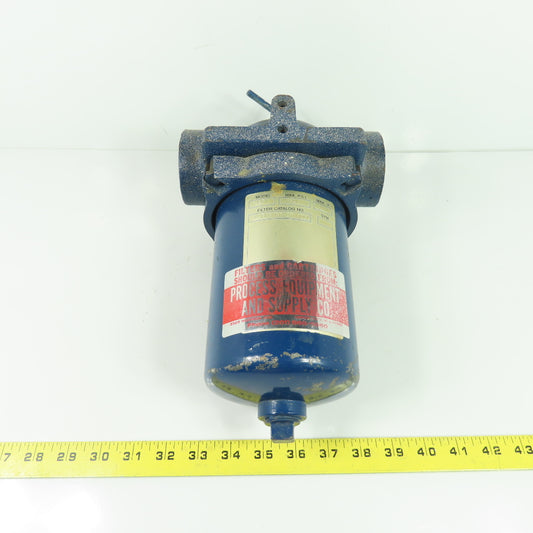 Cuno Model EG 125PSI 1"NPT Industrial Filter Housing W/12319-01-30-0035 Filter
