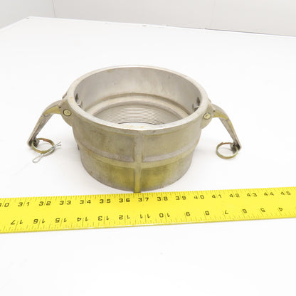 D-600 6" Female Camlock x 6" Female NPT D-Style Coupler Needs Gasket