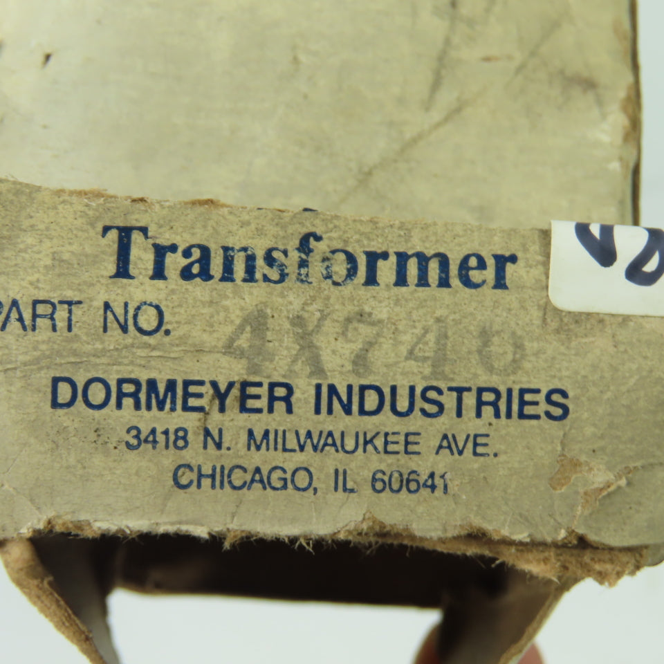 Dormeyer Industries 4X740 Control Transformer 24V 40VA NEW