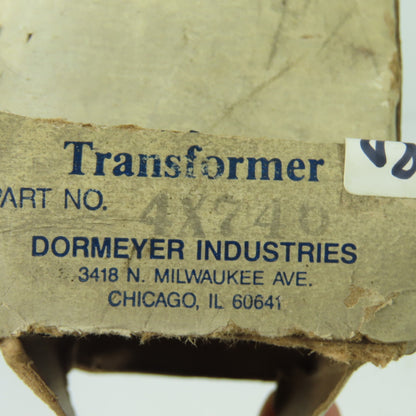 Dormeyer Industries 4X740 Control Transformer 24V 40VA NEW