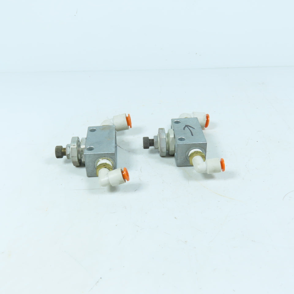 Festo GRA-1/4-B One-Way Flow Control Valves 0.1-10 Bar Lot of 2