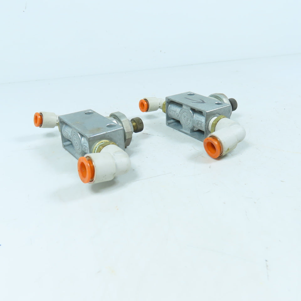 Festo GRA-1/4-B One-Way Flow Control Valves 0.1-10 Bar Lot of 2