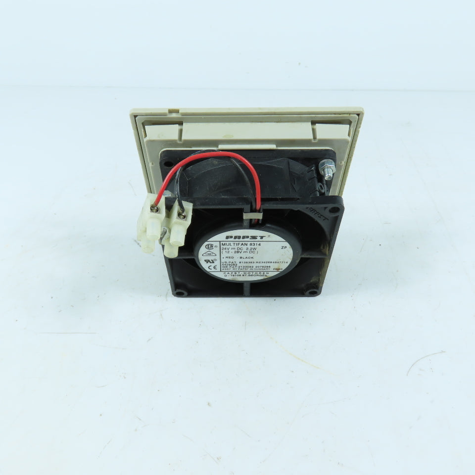 Papst 8314 Multifan Cooling Fan 24VDC 2.2W with Louvered Grill 4" x 4"