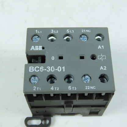 ABB BC6-30-01 Mini Contactor 3-Pole 1NC 12A 300V 24VDC Coil