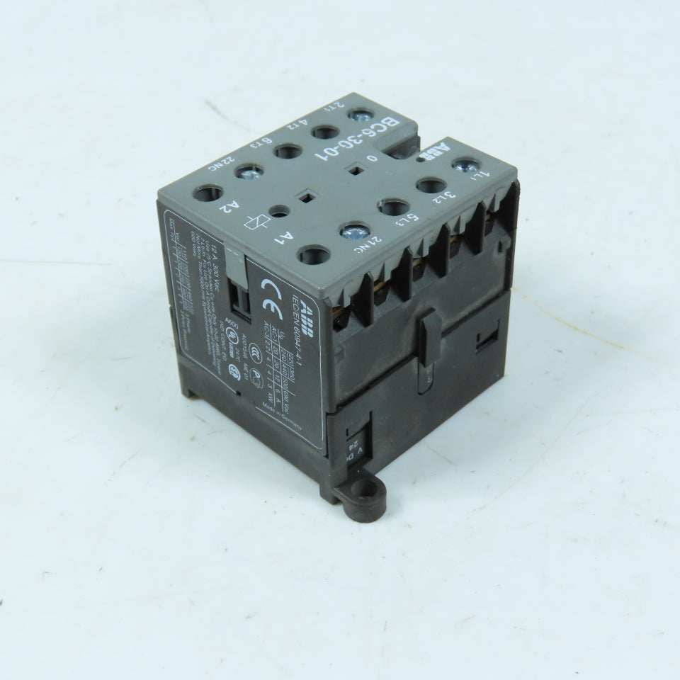 ABB BC6-30-01 Mini Contactor 3-Pole 1NC 12A 300V 24VDC Coil